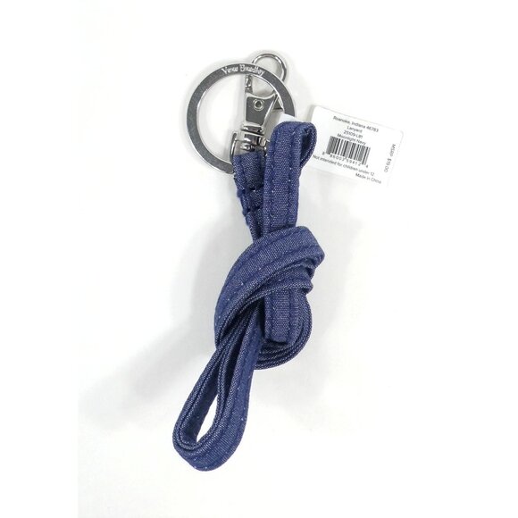 Vera Bradley Moonlight Navy Denim Lanyard NWT - Picture 2 of 2